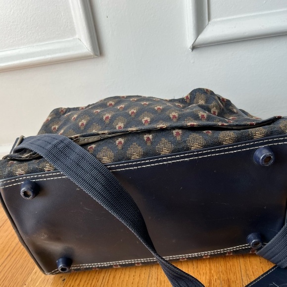 Diane Von Furstenberg Tapestry Print Overnight Travel Cosmetic Bag Vintage - Picture 7 of 10